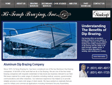 Tablet Screenshot of hitempbrazing.com